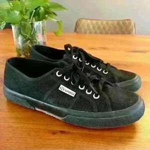 SUPERGA 2750  COTU CLASSIC FULL BLACK MENS US 10, EUR 43.